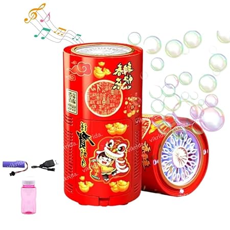 Firework bubble machine