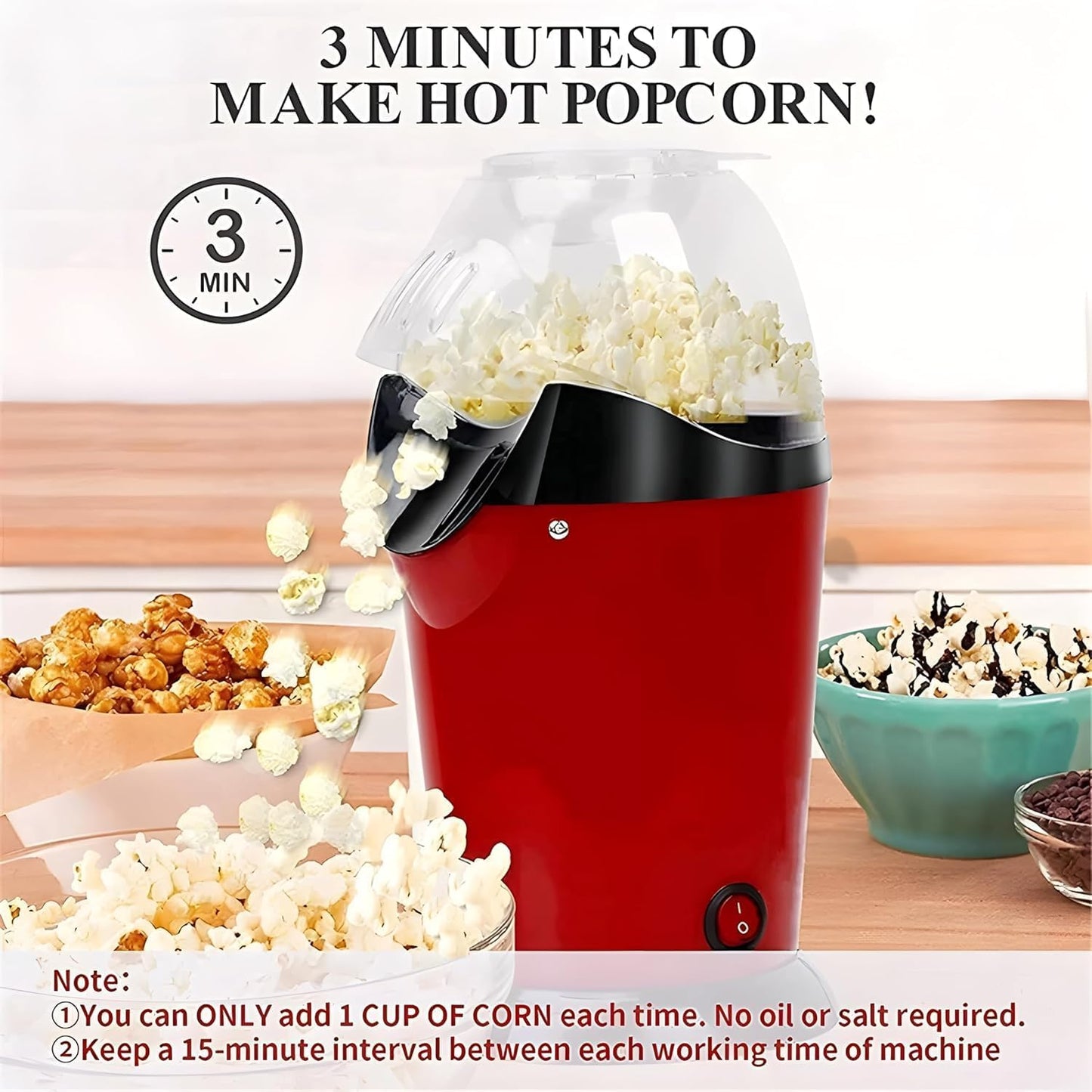 Electric popcorn maker