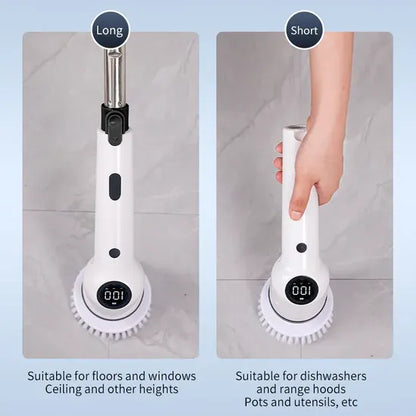 9 in 1 Cordless Electric Spin Scrubber